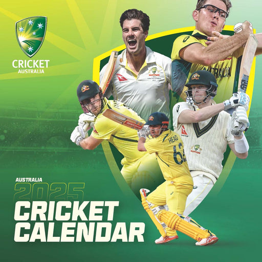 2025 Cricket Australia Wall Calendar (missing back page image) by  Browntrout Publishers Australia from Calendar Club