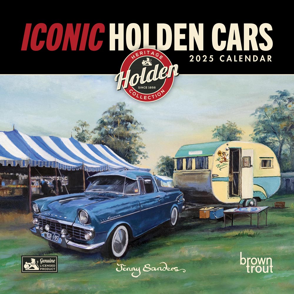 Calendar Club 2025 Iconic Holden Cars Wall Calendar