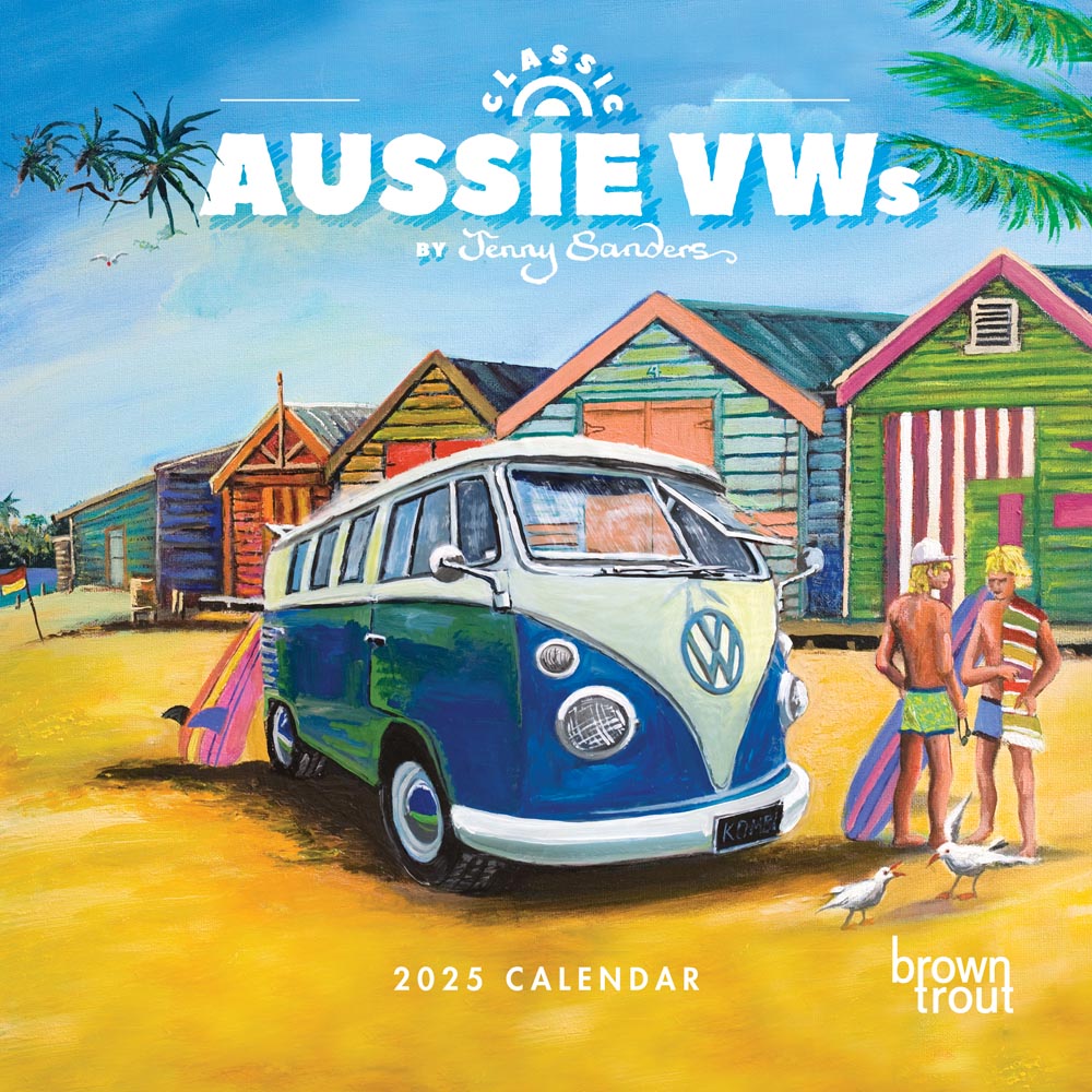 Calendar Club 2025 Classic Aussie VW's Wall Calendar