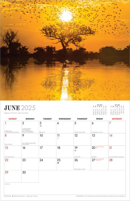 2025 Australian Outback by Steve Parish Wall Calendar