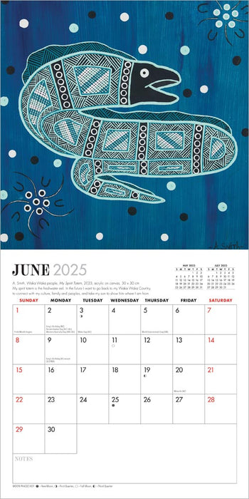 2025 Aboriginal Art Mini Wall Calendar