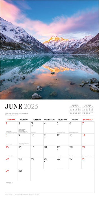 2025 Spectacular New Zealand Wall Calendar by  Browntrout Publishers Australia from Calendar Club