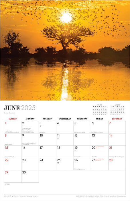 2025 Queensland by Steve Parish Wall Calendar by  Browntrout Publishers Australia from Calendar Club