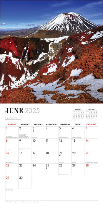 2025 Majestic New Zealand Wall Calendar by  Browntrout Publishers Australia from Calendar Club