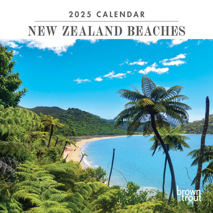 2025 New Zealand Beaches Mini Wall Calendar by  Browntrout Publishers Australia from Calendar Club