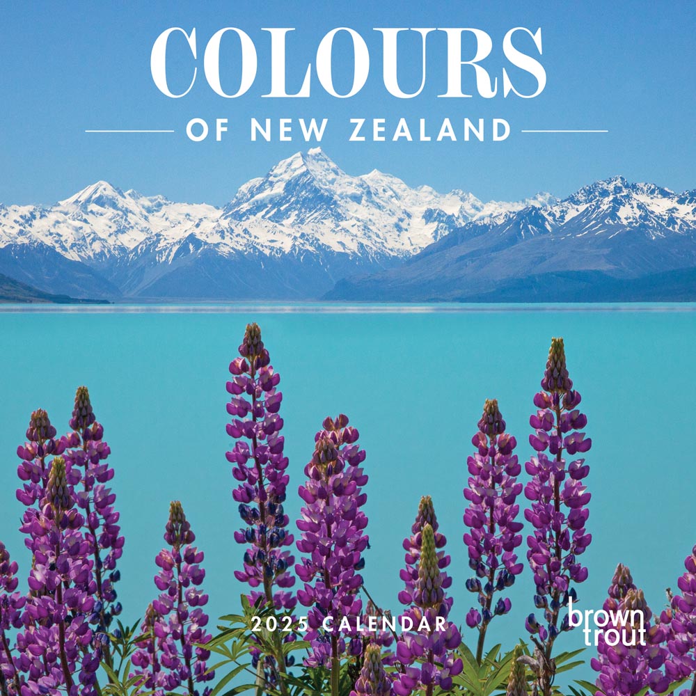 Calendar Club 2025 Colours of New Zealand Wall Calendar