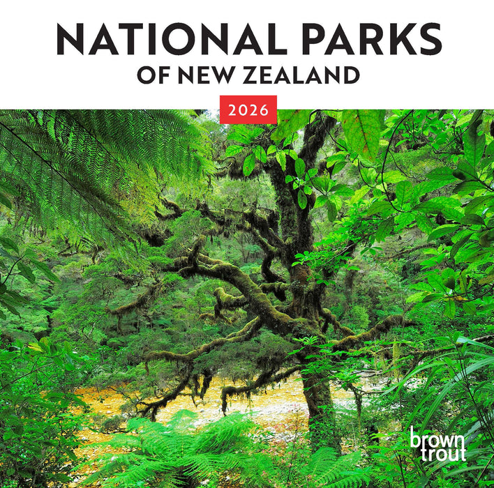 National Parks of New Zealand 2026 Mini Wall Calendar