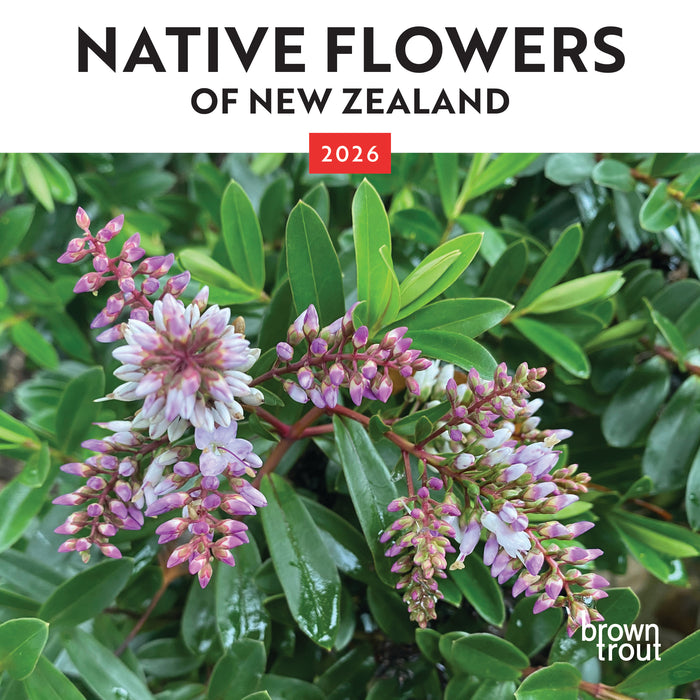 New Zealand Native Flowers 2026 Mini Wall Calendar