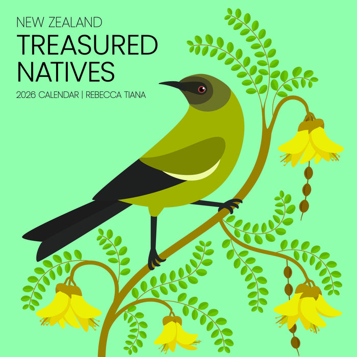 New Zealand Treasured Natives Tiani 2026 Mini Wall Calendar