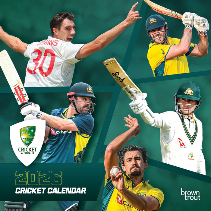 Cricket Australia 2026 Square Wall Calendar