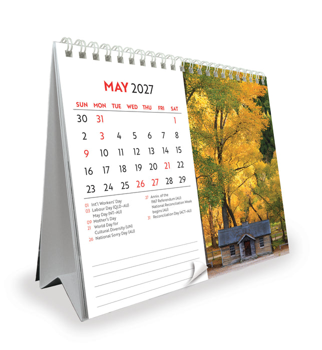 Colours of New Zealand 2027 Desk Easel