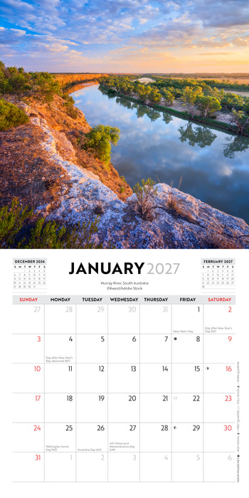 Wild Australia 2027 Mini Wall Calendar