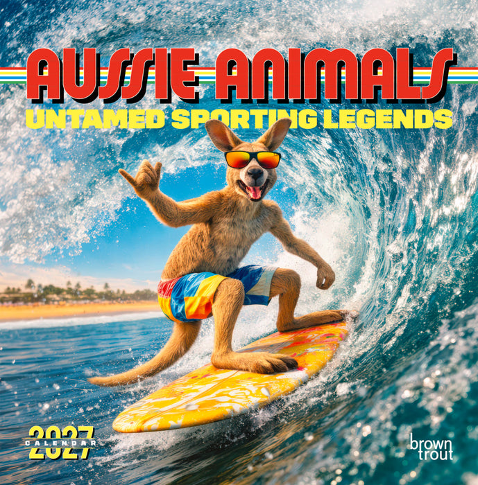 Aussie Animals Move with the Groove 2027 Square Wall Calendar