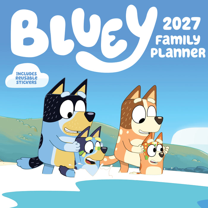 Bluey Family Planner 2027 Square Wall Calendar
