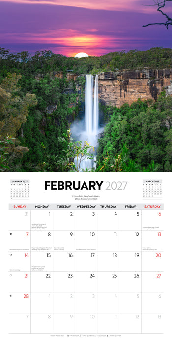 Colours of Australia 2027 Square Wall Calendar