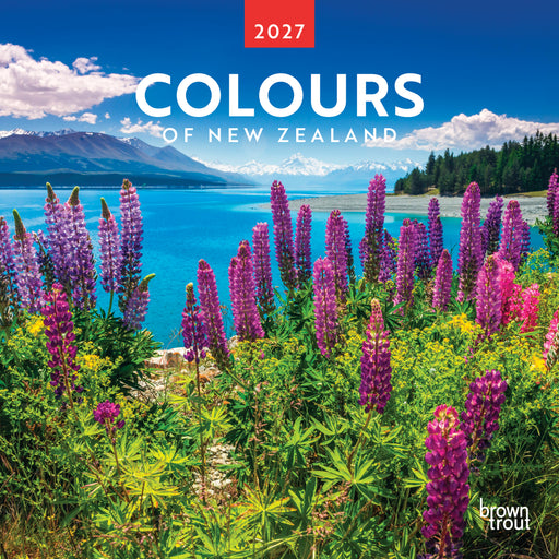 Colours of New Zealand 2027 Square Wall Calendar