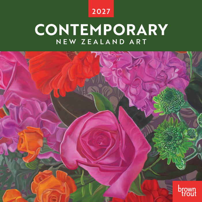 Contemporary New Zealand Art 2027 Square Wall Calendar