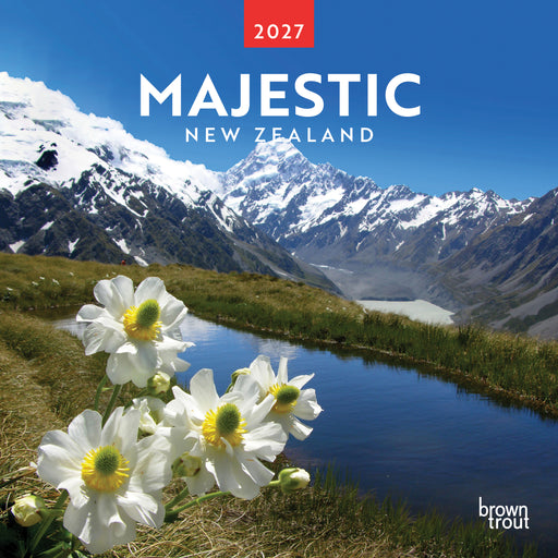 Majestic New Zealand 2027 Square Wall Calendar
