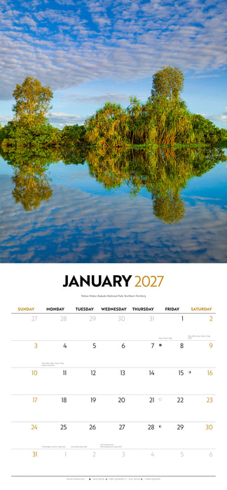 Australia by Steve Parish 2027 Square Wall Calendar