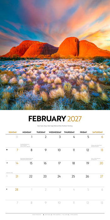 Australia by Steve Parish 2027 Square Wall Calendar