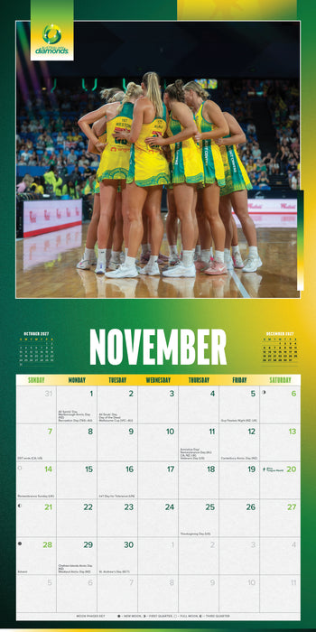 Australian Diamond 2027 Square Wall Calendar