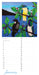 New Zealand Natives Perpetual by Jo May Slimline Wall Calendar