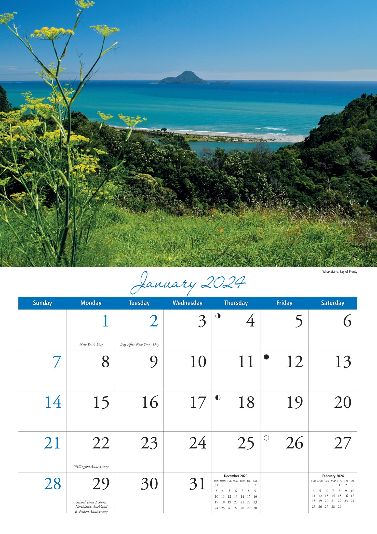 Shop 2024 Kiwiana Calendars Online Calendar Club