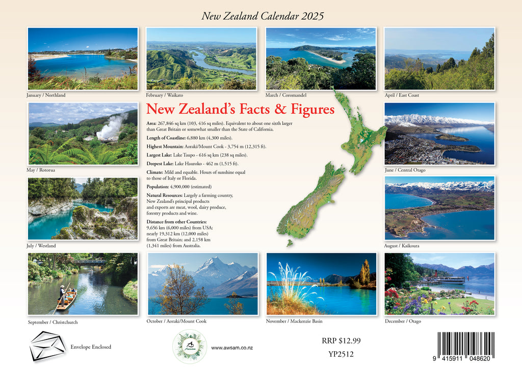 Shop 2025 Kiwiana & New Zealand Calendars Calendar Club