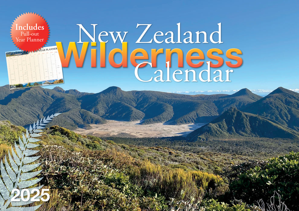 2025 New Zealand Wilderness Wall Calendar