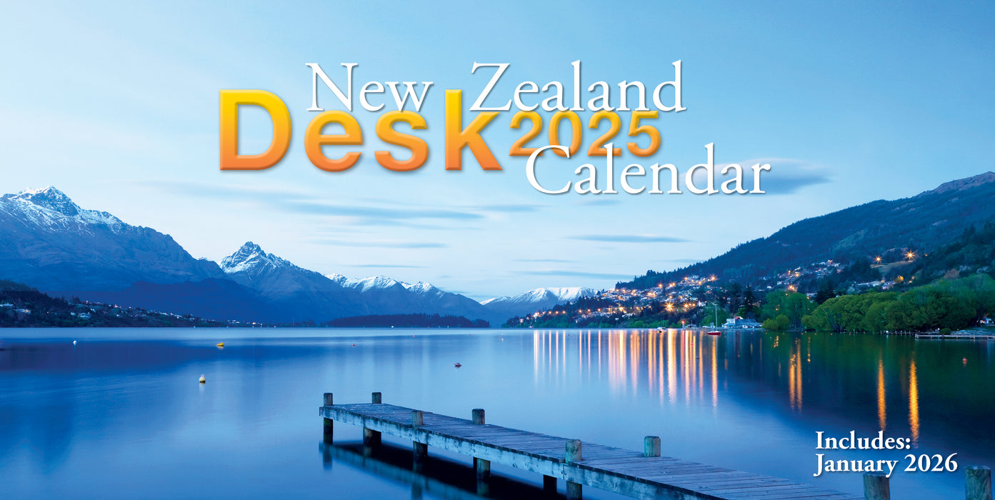 2025 New Zealand Desk Easel Calendar