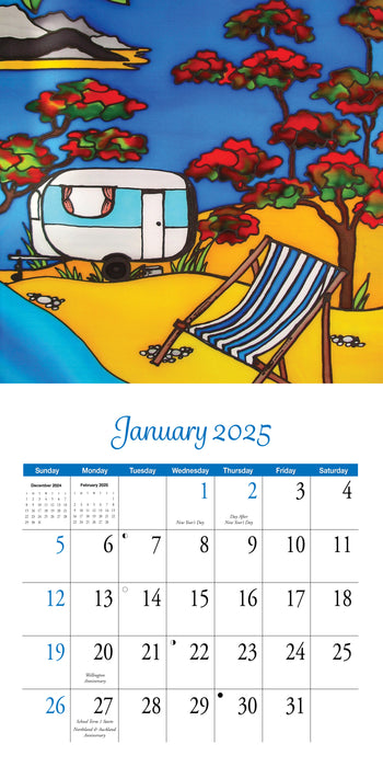 2025 Jo May New Zealand Artwork Wall Calendar
