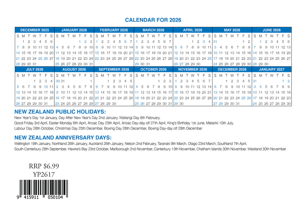 New Zealand Scenice Desk 2026 Desk Easel