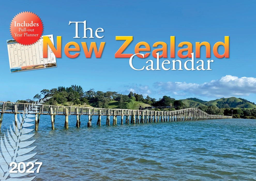 New Zealand with A3 Planner 2027 A4 Wall Calendar
