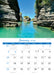 North Island with Fridge Magnet 2027 A4 Wall Calendar