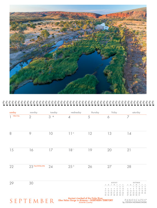 2024 Australia from Above: Panoscapes Wall Calendar