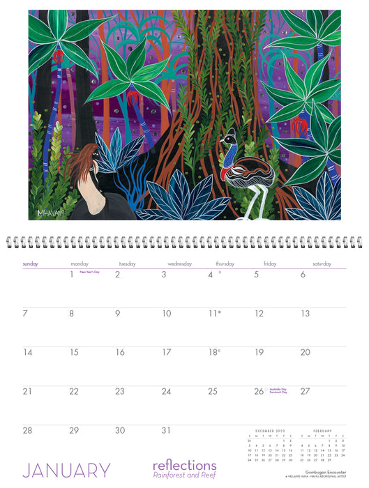 2024 Reflections: Rainforest and Reef Wall Calendar