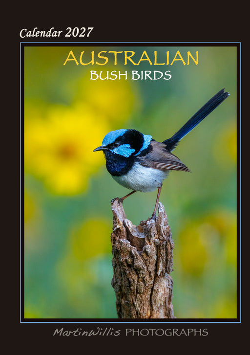 Australian Bush Birds 2027 A4 Wall Calendar