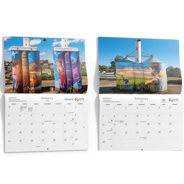 Silo Art 2027 Wall Calendar