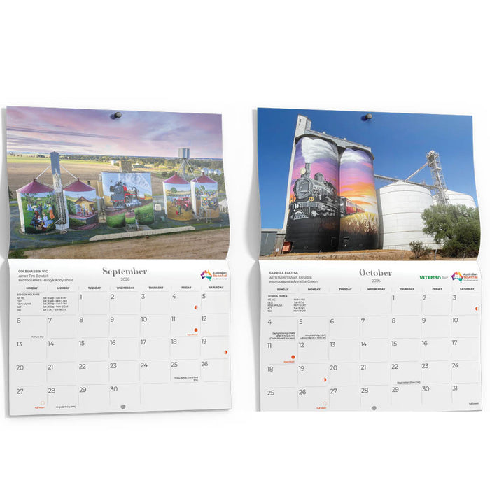 Silo Art 2026 A4 Wall Calendar