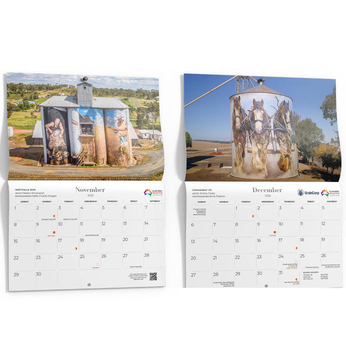 Silo Art 2026 A4 Wall Calendar