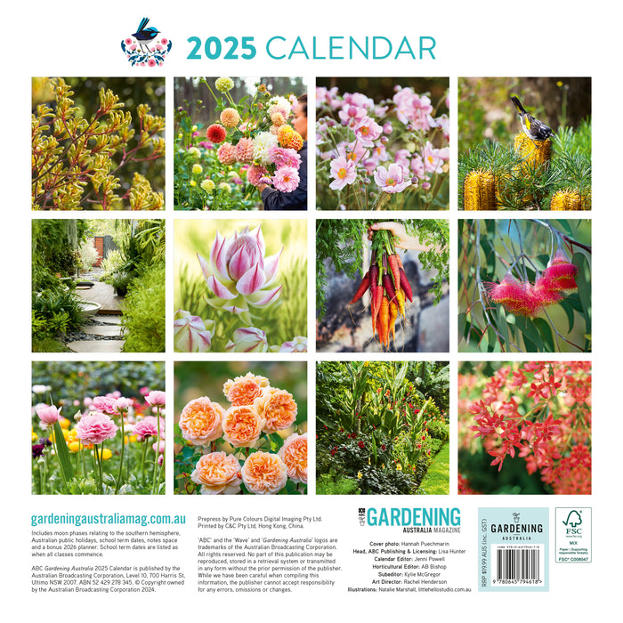 2025 ABC Gardening Australia Wall Calendar