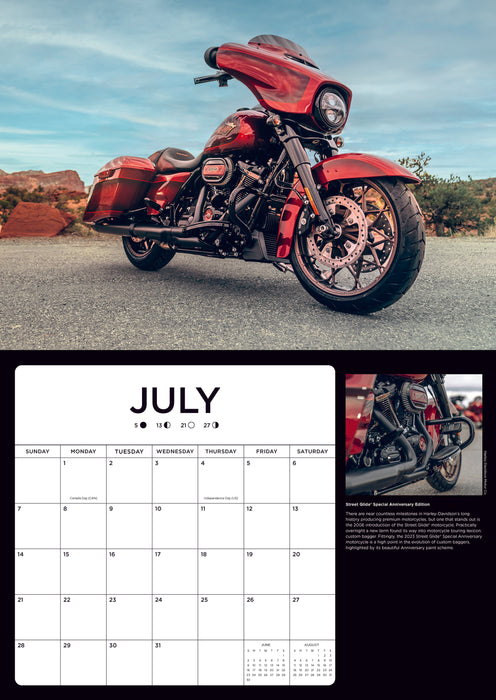 2024 Harley Davidson Large Wall Calendar