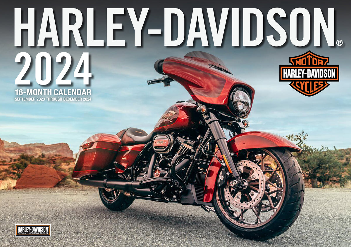 2024 Harley Davidson Deluxe Large Wall Calendar — Calendar Club