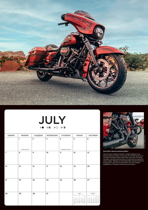 2024 Harley Davidson Deluxe Large Wall Calendar