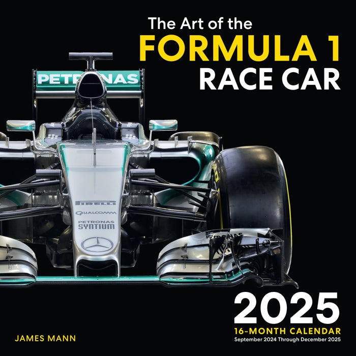 2025 Art of the Formula 1 Race Car Wall Calendar