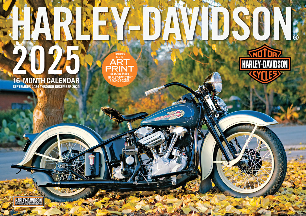 2025 Harley Davidson Large Wall Calendar