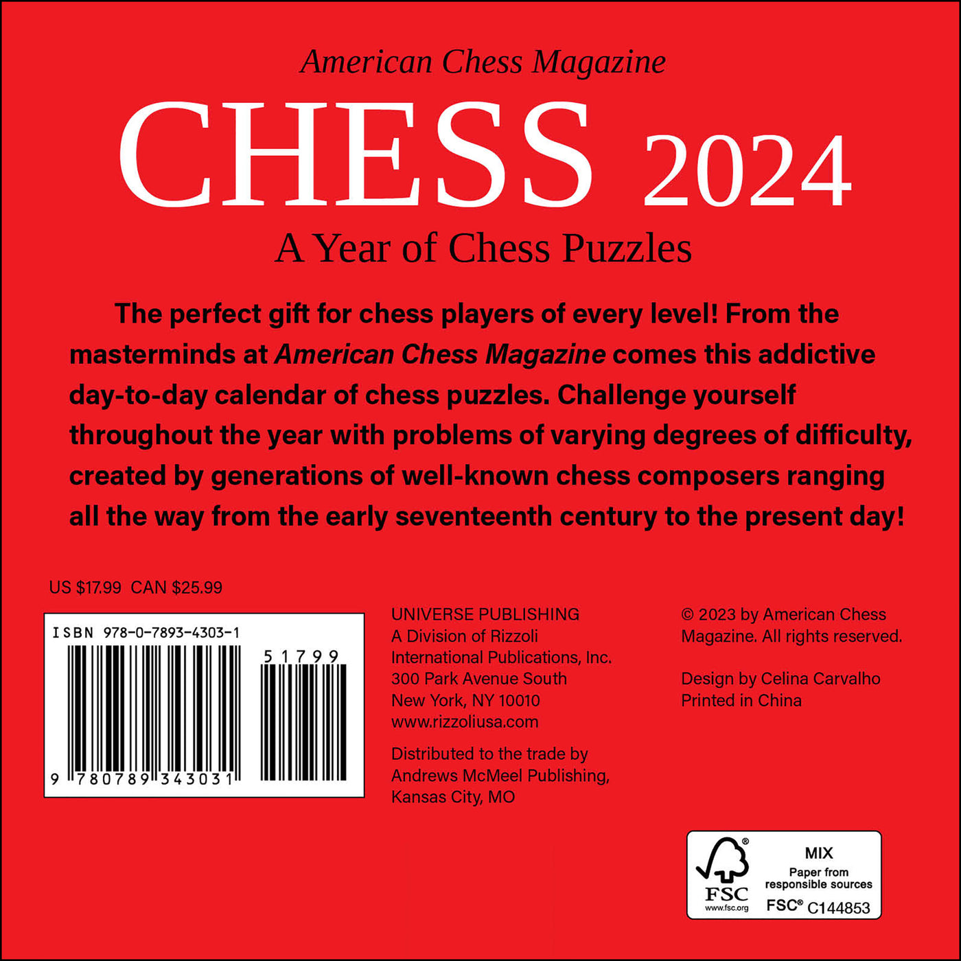 2024 Chess PageADay — Calendar Club