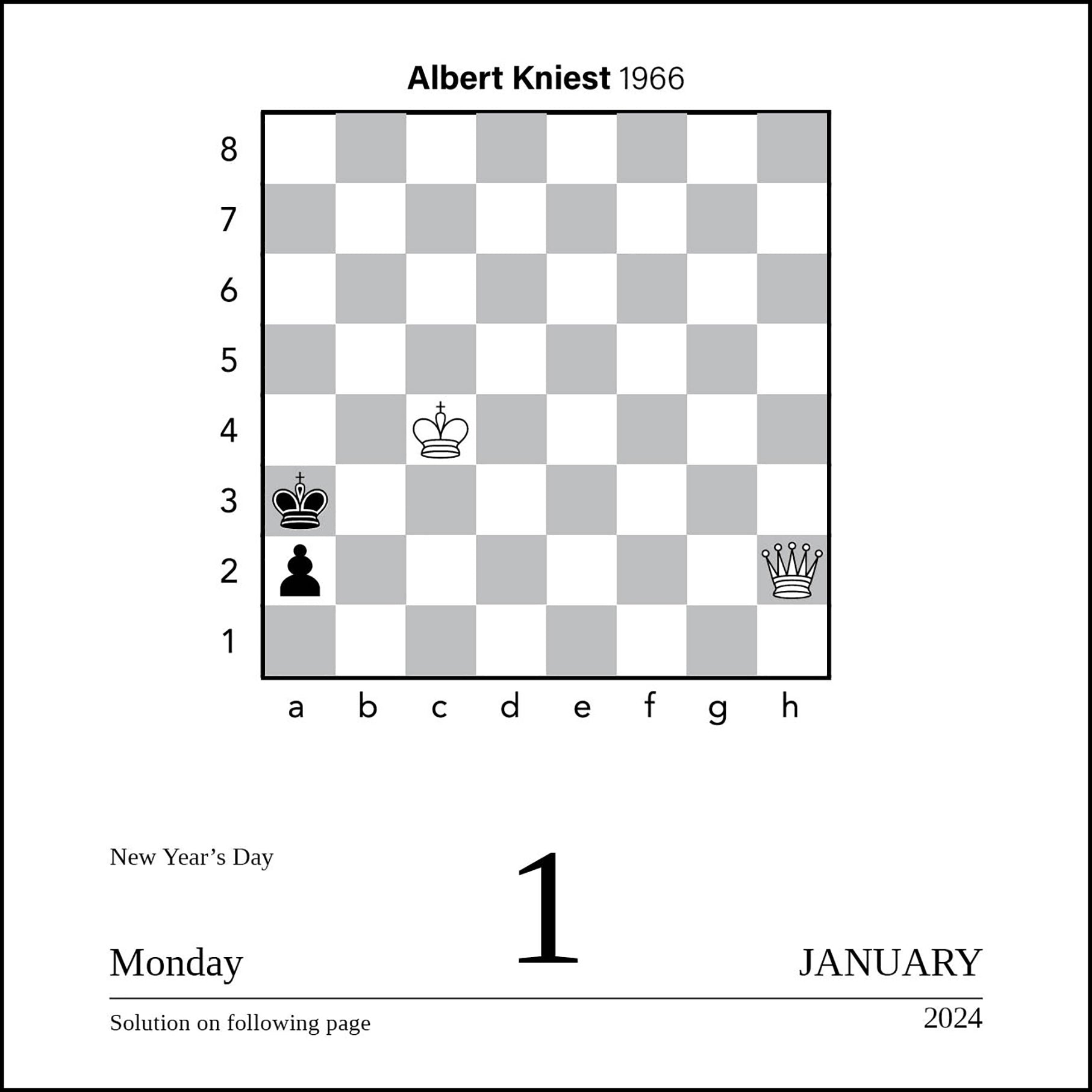 2024 Chess PageADay — Calendar Club