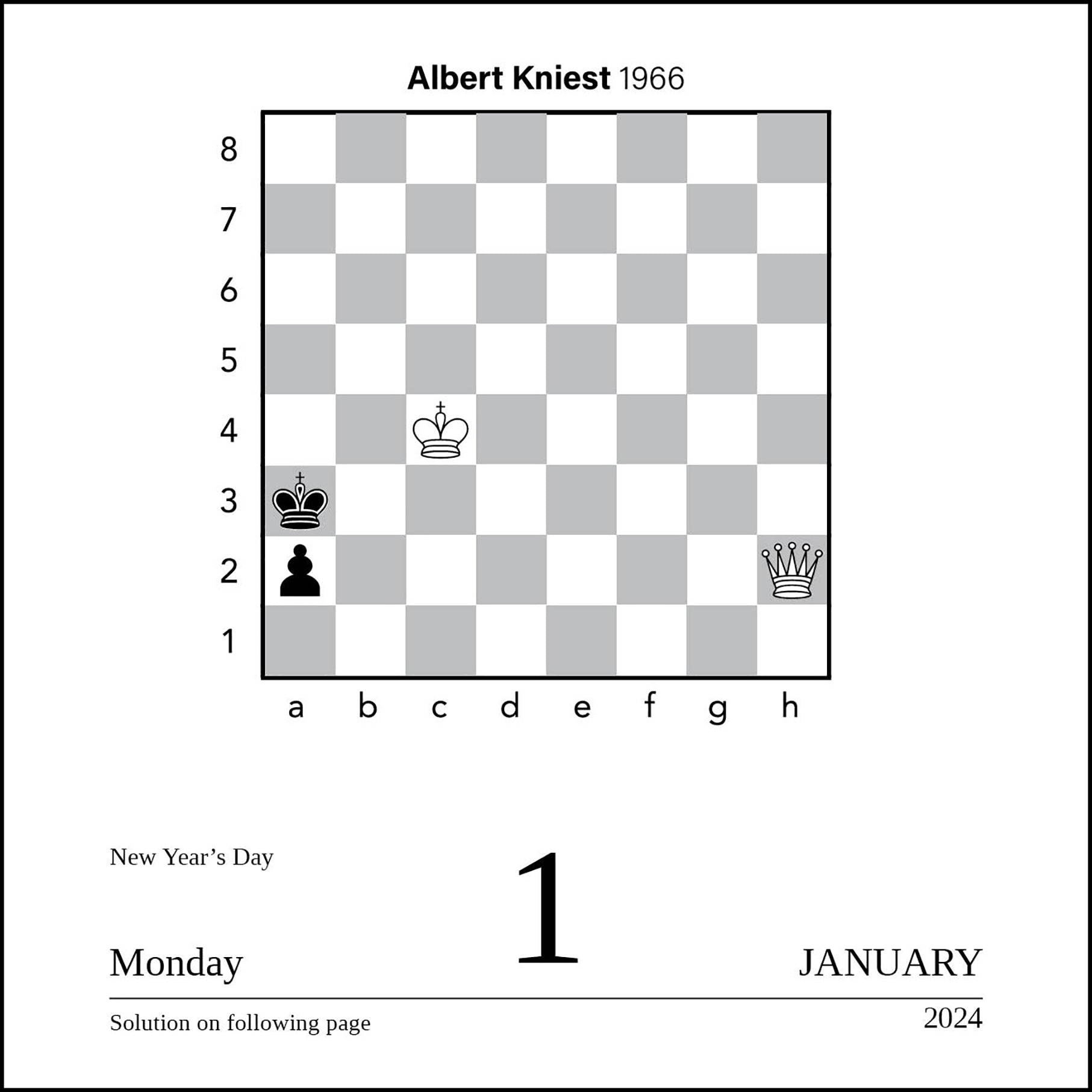 2025 Chess PageADay — Calendar Club