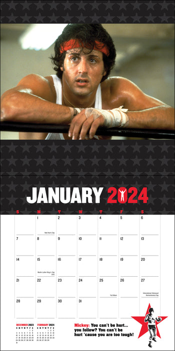 2024 Rocky Wall Calendar